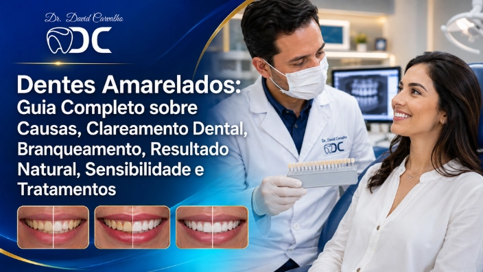 Dentes Amarelados: Guia Completo sobre Causas, Clareamento Dental, Branqueamento, Resultado Natural, Sensibilidade e Tratamentos